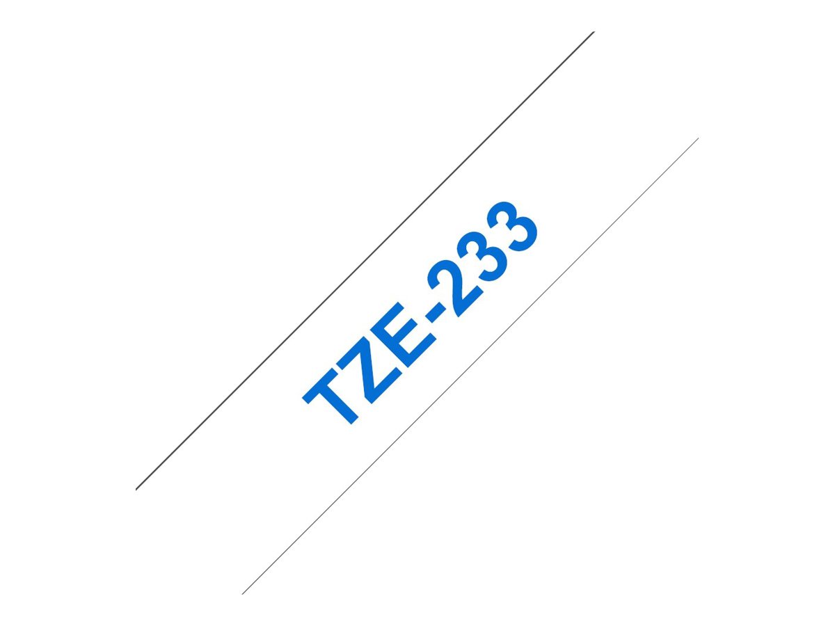 TZE233 BROTHER PT Schriftband 12mm weiss TZE233 BROTHER PT Schriftband 12mm weiss