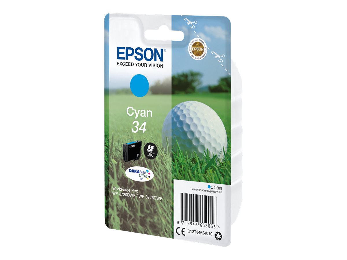 C13T34624010 EPSON WF Tinte cyan ST 300