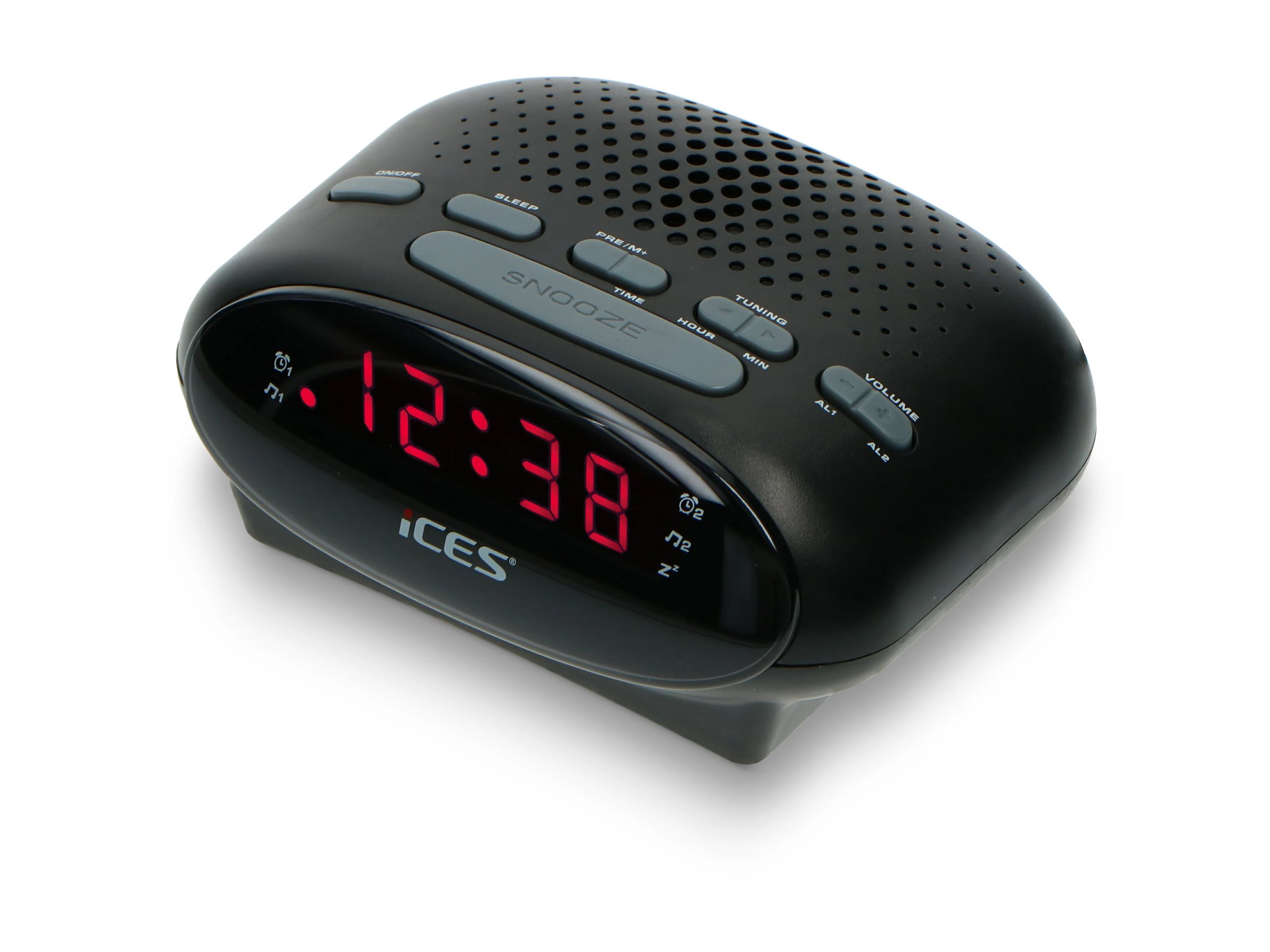 LENCO ICR210 FMUhrenradio Radiowecker, schwarz