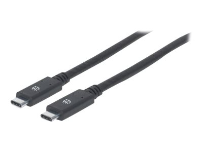 MANHATTAN USB 3.1 Typ C Gen1-Kabel 2m Typ C-Stecker auf Typ C-Stecker 5 Gbit/s schwarz MANHATTAN USB 3.1 Typ C Gen1-Kabel 2m Typ C-Stecker auf Typ C-Stecker 5 Gbit/s schwarz
