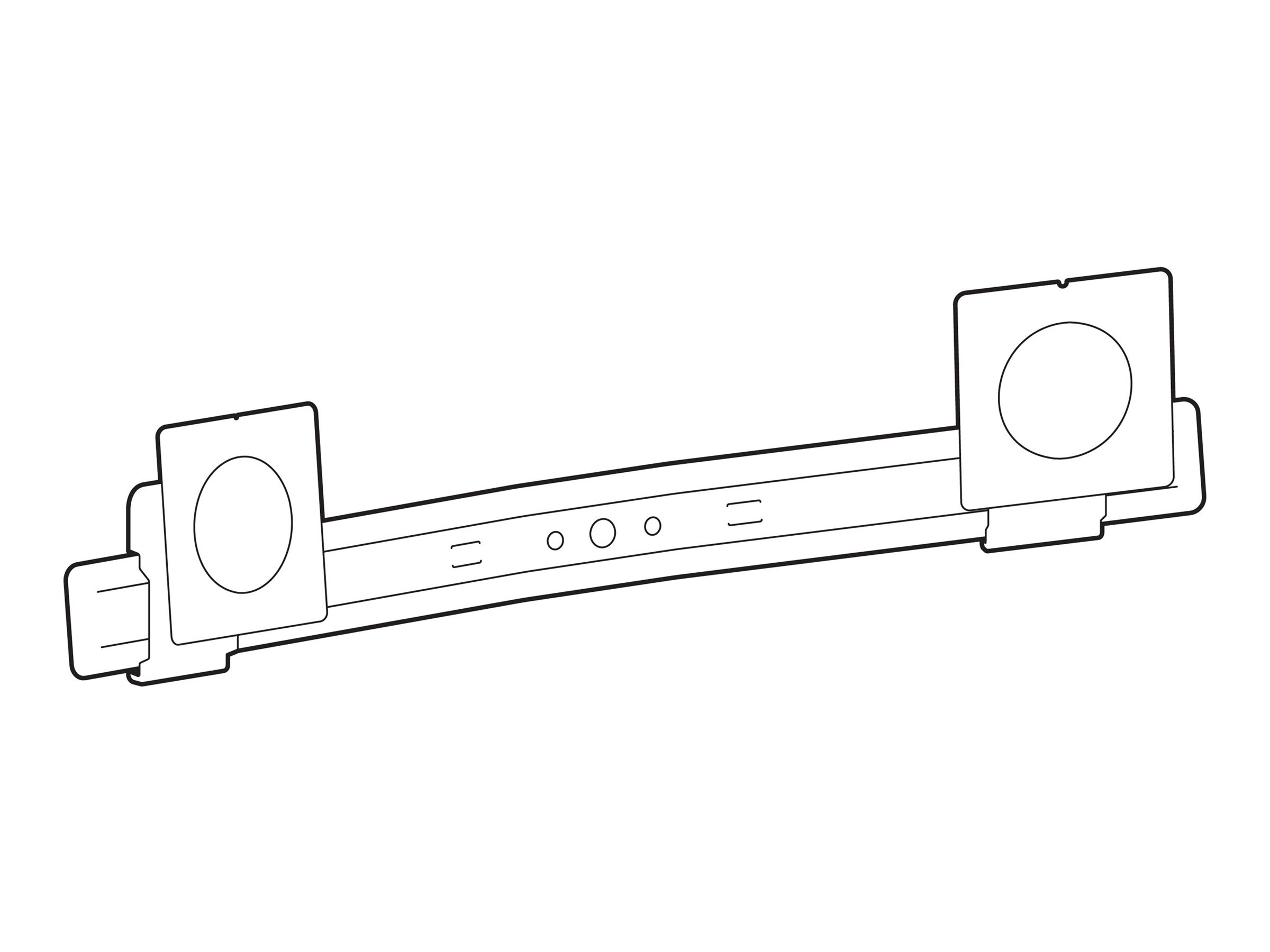 ERGOTRON ACCESSORY LX PRO DUAL DISPLAY BOW END black