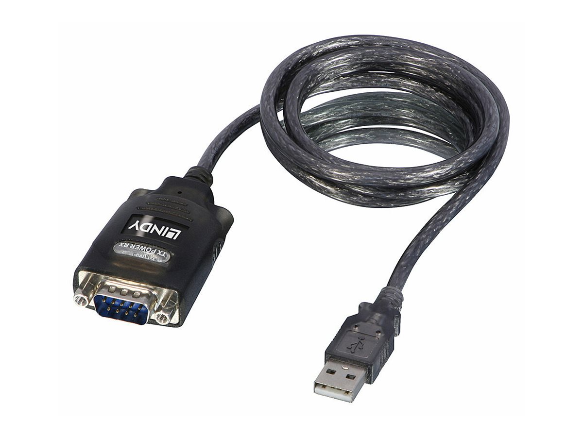 LINDY USB Seriell RS232 Konverter mit COM-Speicherung RS-232 Port Datenraten bis 230 kBit/s Chipset: FTDI