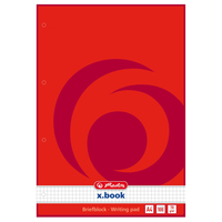 herlitz Briefblock x.book DIN A4 kariert