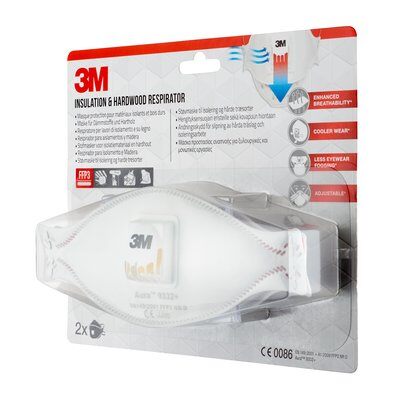 3M Aura Comfort Cool Flow 9332+ FFP3 Weiß