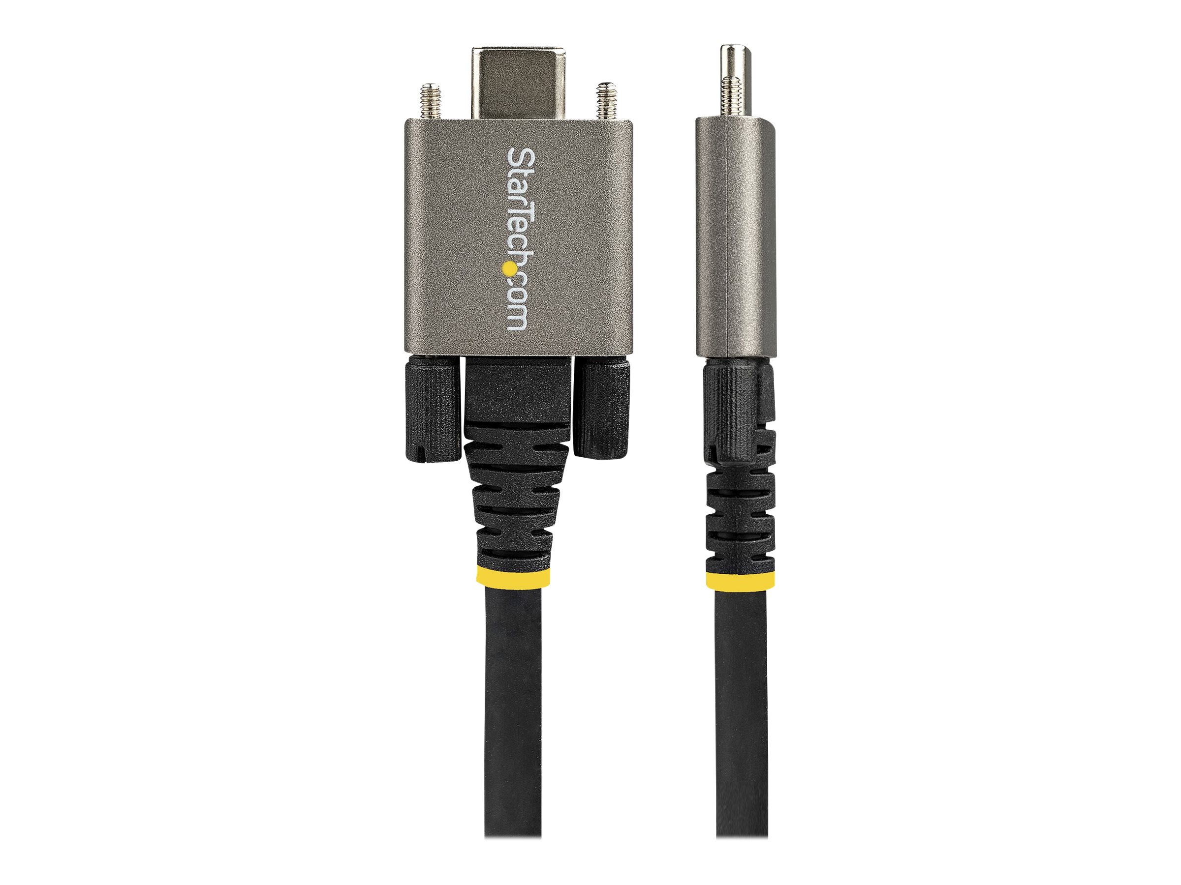 STARTECH.COM 1m USB-C cable with screw lock 10Gbit/s - USB 3.1/3.2 Gen 2 Type-C cable - 100W 5A PD DP Alt Mode STARTECH.COM 1m USB-C cable with screw lock 10Gbit/s - USB 3.1/3.2 Gen 2 Type-C cable - 100W 5A PD DP Alt Mode