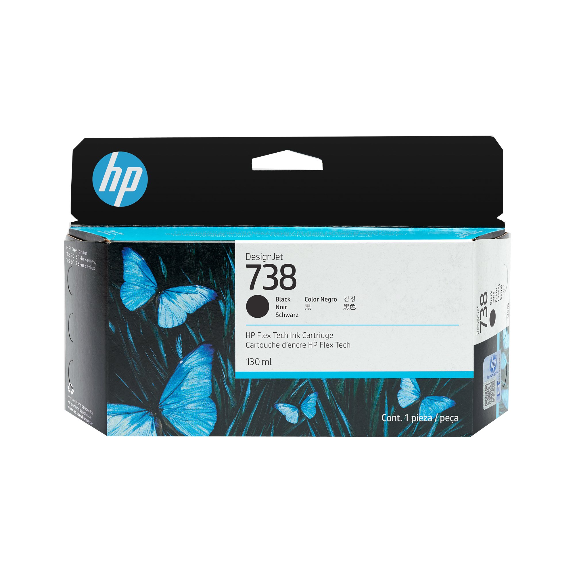 HP 738498N4A schwarz Druckerpatrone