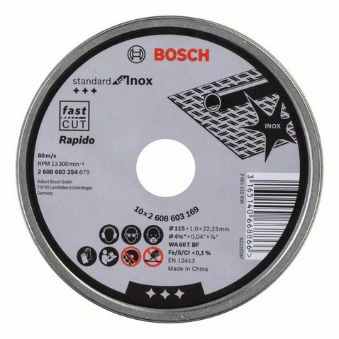 10 BOSCH Trennscheiben Standard for Inox