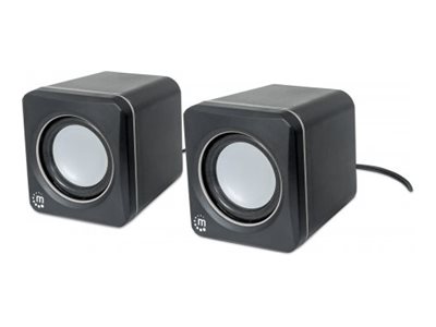 MANHATTAN 2600 Series Stereolautsprecher über 3,5 mm-Klinkenstecker Strom über USB-A kompaktes Format für PCs und Notebooks schwarz MANHATTAN 2600 Series Stereolautsprecher über 3,5 mm-Klinkenstecker Strom über USB-A kompaktes Format für PCs und Notebooks schwarz