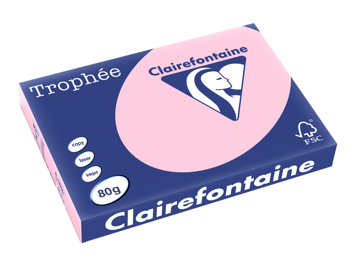 Clairefontaine Kopierpapier Trophée rosa DIN A3 80 g/qm 500 Blatt