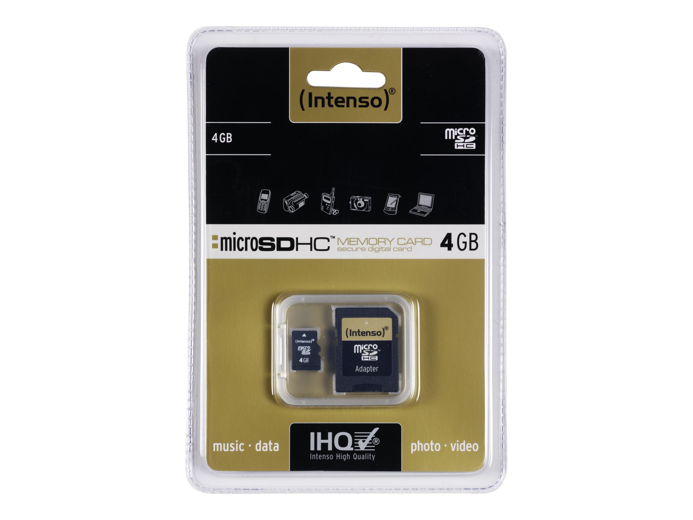 Intenso Speicherkarte microSDHC-Card Class 4 4 GB