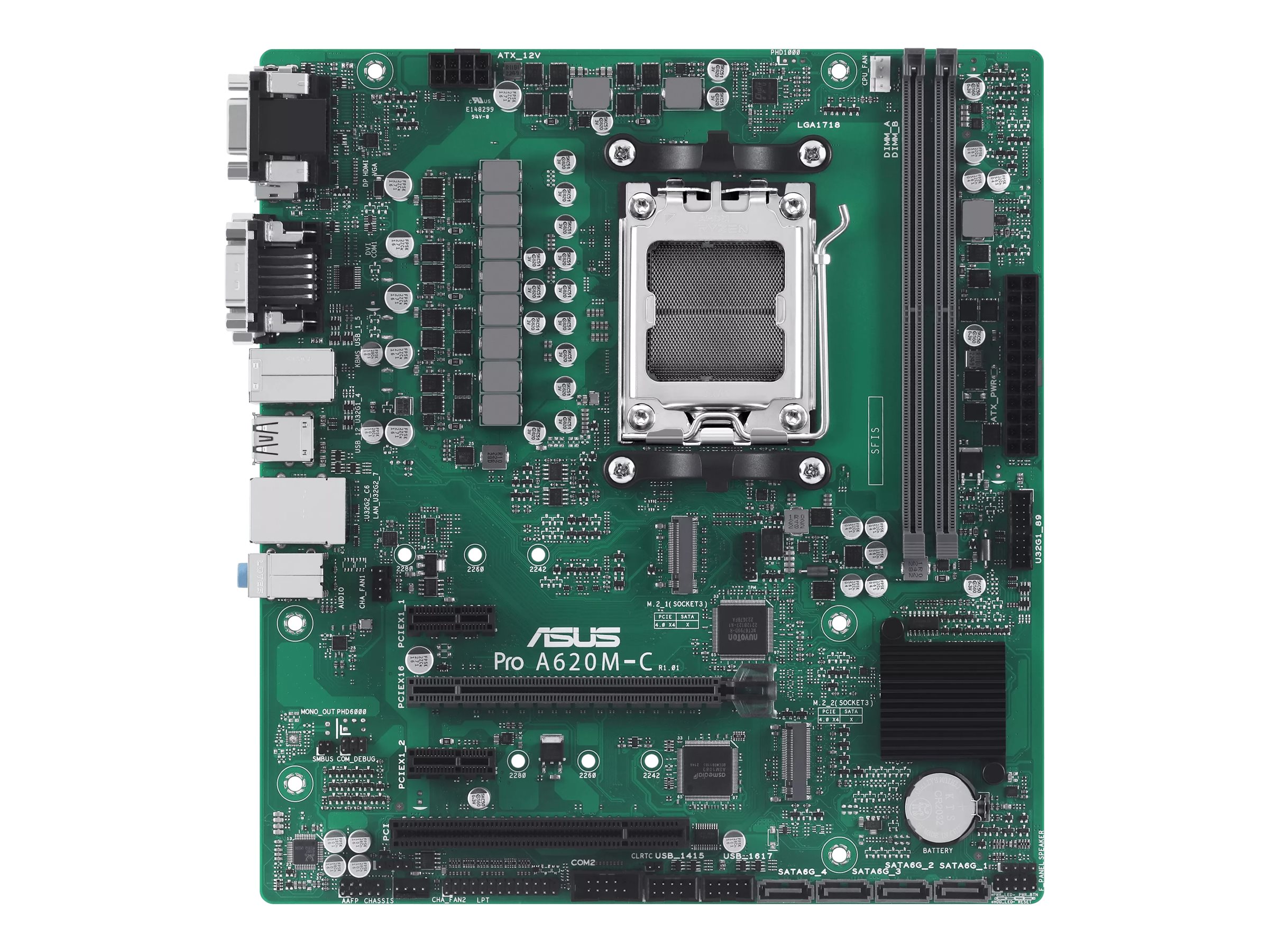 ASUS PRO A620MCCSM AM5 2xDDR5 mATX MB 4xSATA 2xM2