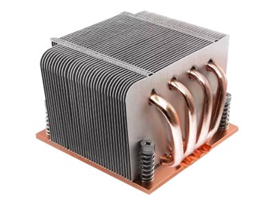 DYNATRON Q2 Intel CPU Kuehler LGA1700 2U Kuehlkoerper aus Kupfer und Aluminium Lamellen plus 4 Heat Pipes Passiv bis zu 150W TDP