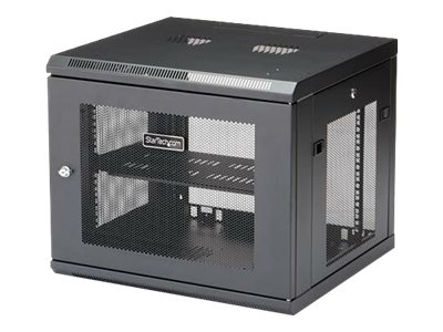 StarTech.com 9U Wall Mount Server Rack Cabinet - 4-Post Adjustable Depth (2 to 19) Network Equipment Enclosure with Cable Management (RK920WALM) - Schrank für Rack-Gehäuse - 9U