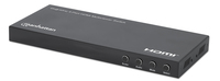 MANHATTAN 4K30Hz 4-Port HDMI Multiviewer Switch bis zu vier Eingangsquellen auf einen Bildschirm 4x1 Klinke und Toslink-Audio