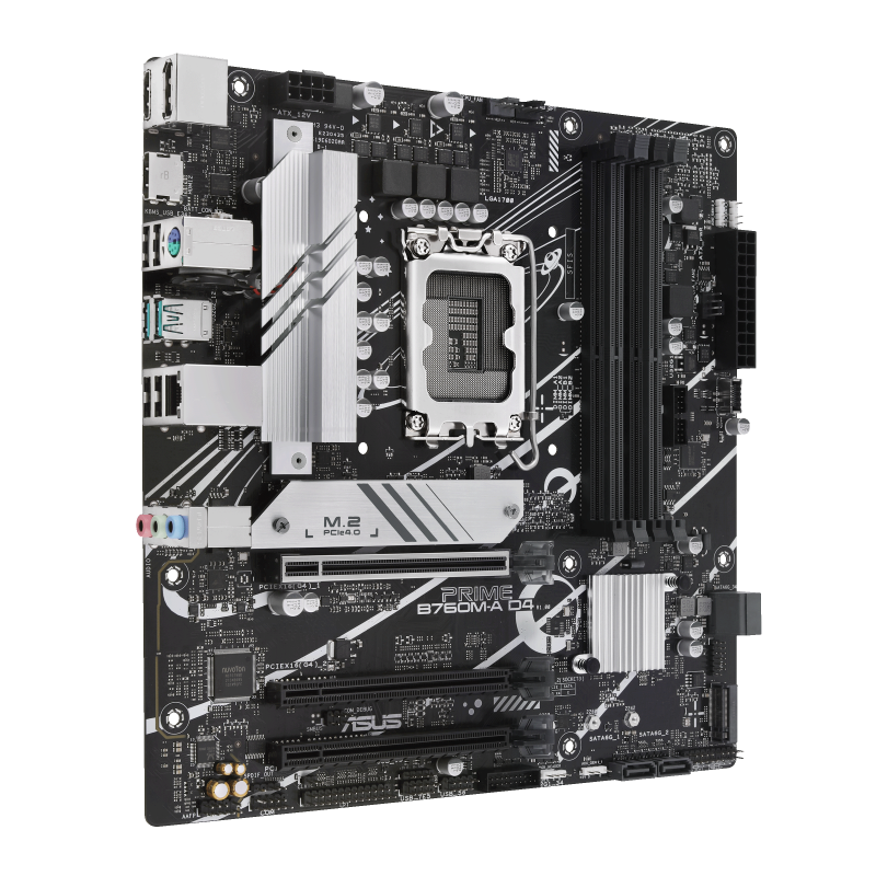 ASUS PRIME B760MA D4CSM LGA1700 4xDDR4 microATX 4xSATA MB DP 14 2xHDMI 21