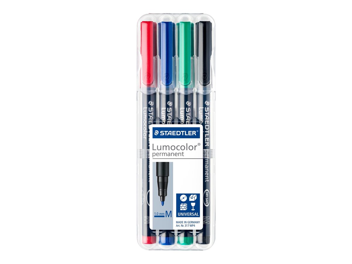 STAEDTLER Lumocolor Folienstifte-Set farbsortiert permanent 4 St.