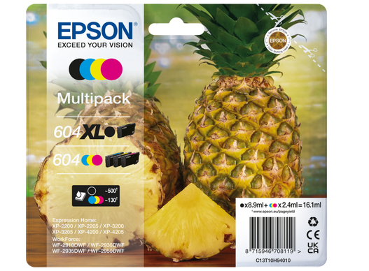 EPSON 604604XL T10H94 schwarz, cyan, magenta, gelb Druckerpatronen, 4erSet