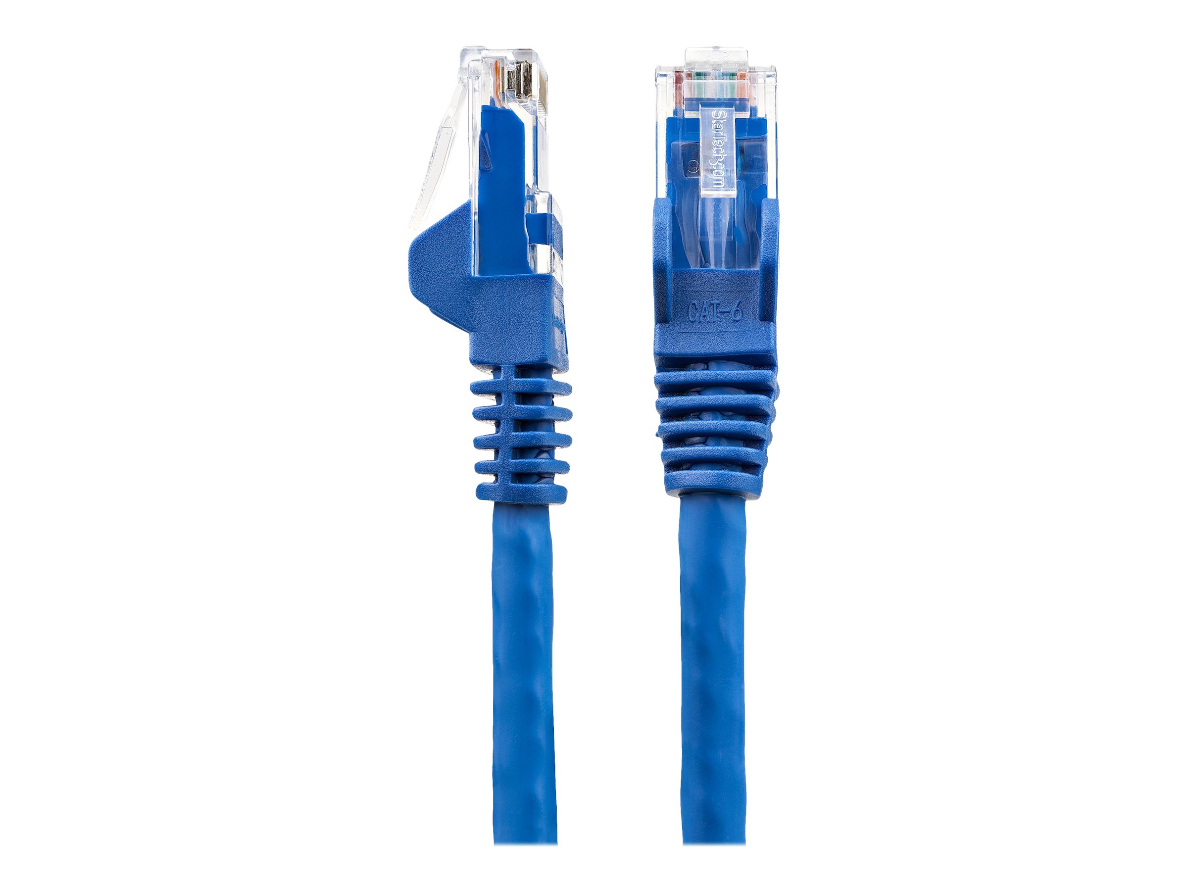 STARTECHCOM 2m LSZH CAT6 Ethernet Cable 10 Gigabit 100W PoE RJ45 UTP Network Patch Cord Snagless Blue ETL Verified