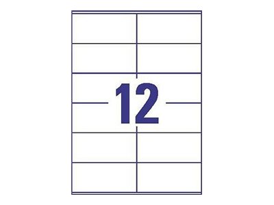 2.640 AVERY Zweckform Etiketten 3424-200 weiss 105,0 x 48,0 mm 2.640 AVERY Zweckform Etiketten 3424-200 weiss 105,0 x 48,0 mm