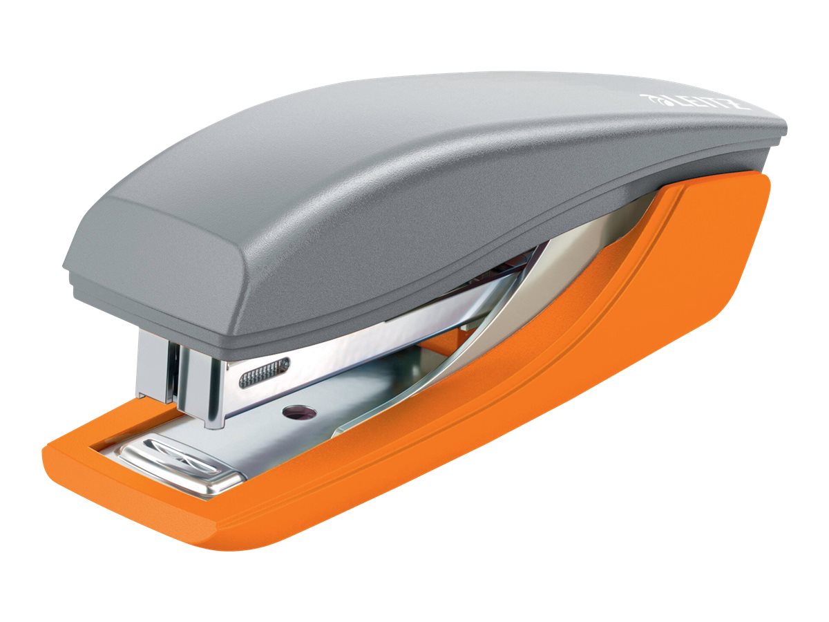 LEITZ Locher und Heftgeraete Set Urban Chic grau/orange