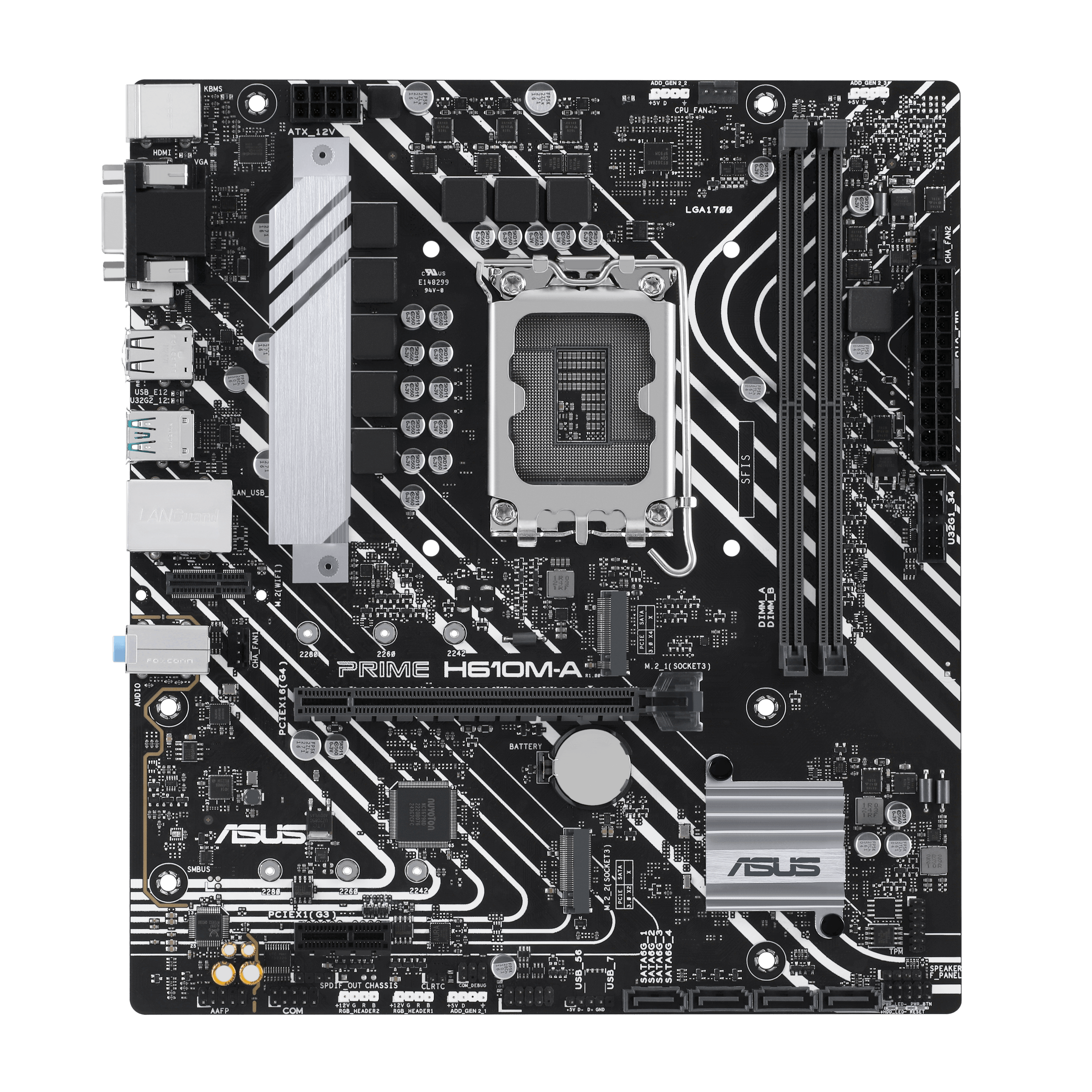 ASUS PRIME H610MACSM LGA1700 2DDR5 microATX 4xSATA MB 1xHDMI 1xDP 1xDSub 2xM2