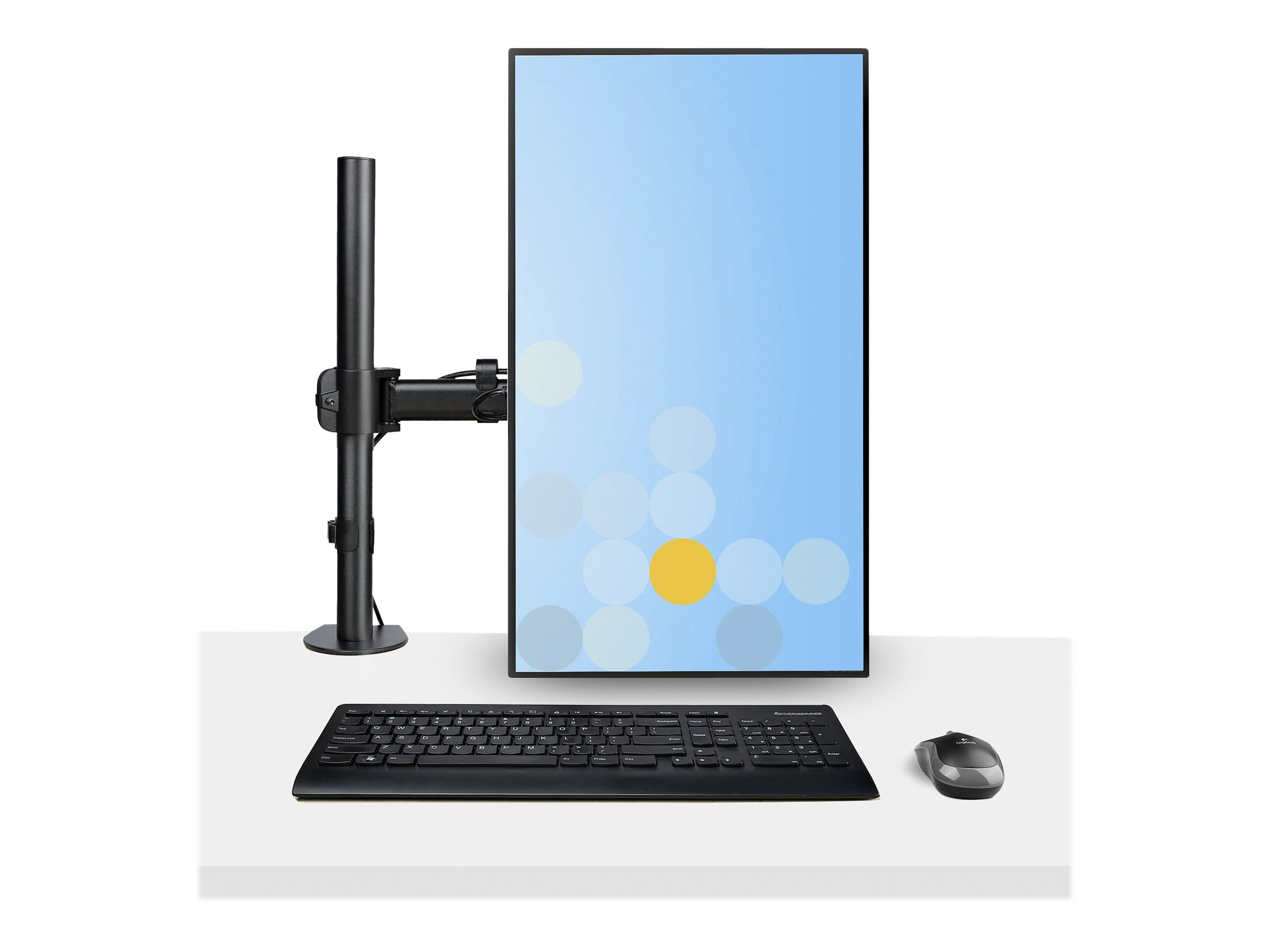 STARTECH.COM Monitor und Laptop halterung - Monitorarm/Notebookarm mit Tischhalterung - Monitore bis 86,36cm 34Zoll 8kg und Laptops