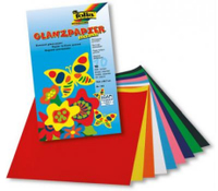 folia Buntpapier gummiert farbsortiert 80 g/qm 10 Blatt folia Buntpapier gummiert farbsortiert 80 g/qm 10 Blatt