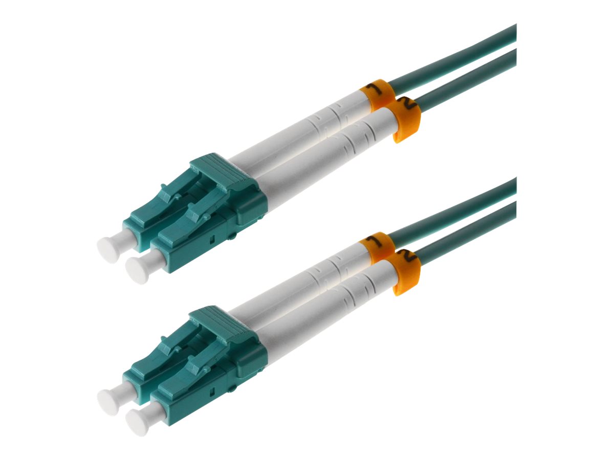 helos LWL Patchkabel LC/LC Duplex 50/125µm OM3 aqua 0,5m helos LWL Patchkabel LC/LC Duplex 50/125µm OM3 aqua 0,5m