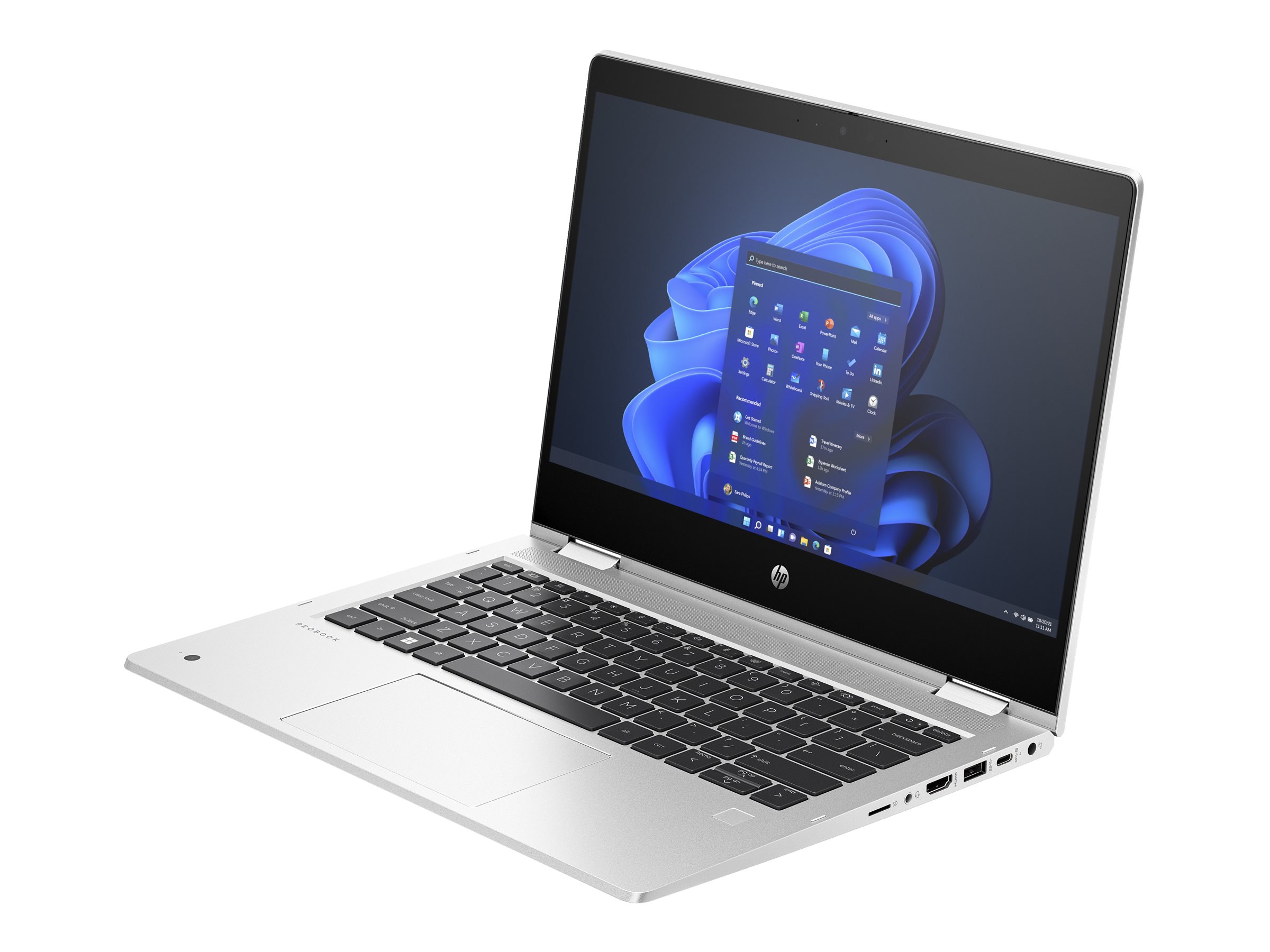 HP Pro x360 435 G10 AMD Ryzen 5 7530U 33,8cm 13,3Zoll FHD 1x16GB 512GBPCIe NVMeSSD WiFi 6E FPR W11P 3J Gar SmartBuy DE