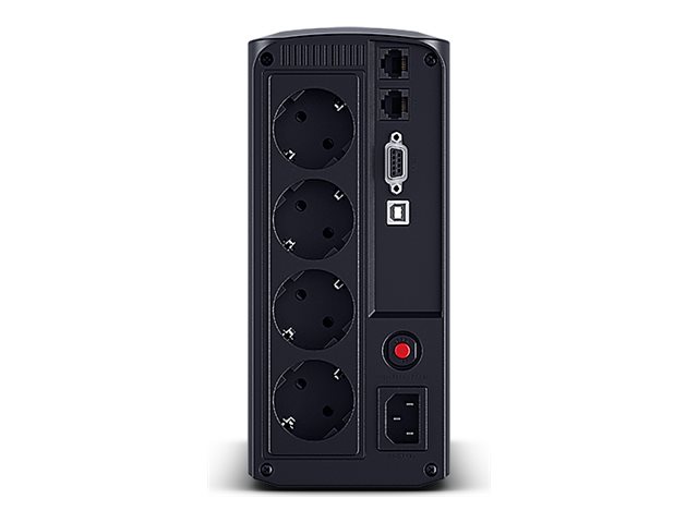 CYBERPOWER VP1000ELCD Line-Interactive 1000VA/550W USB HID Compliant AVR LCD Ausgang (4) Schuko schwarz CYBERPOWER VP1000ELCD Line-Interactive 1000VA/550W USB HID Compliant AVR LCD Ausgang (4) Schuko schwarz