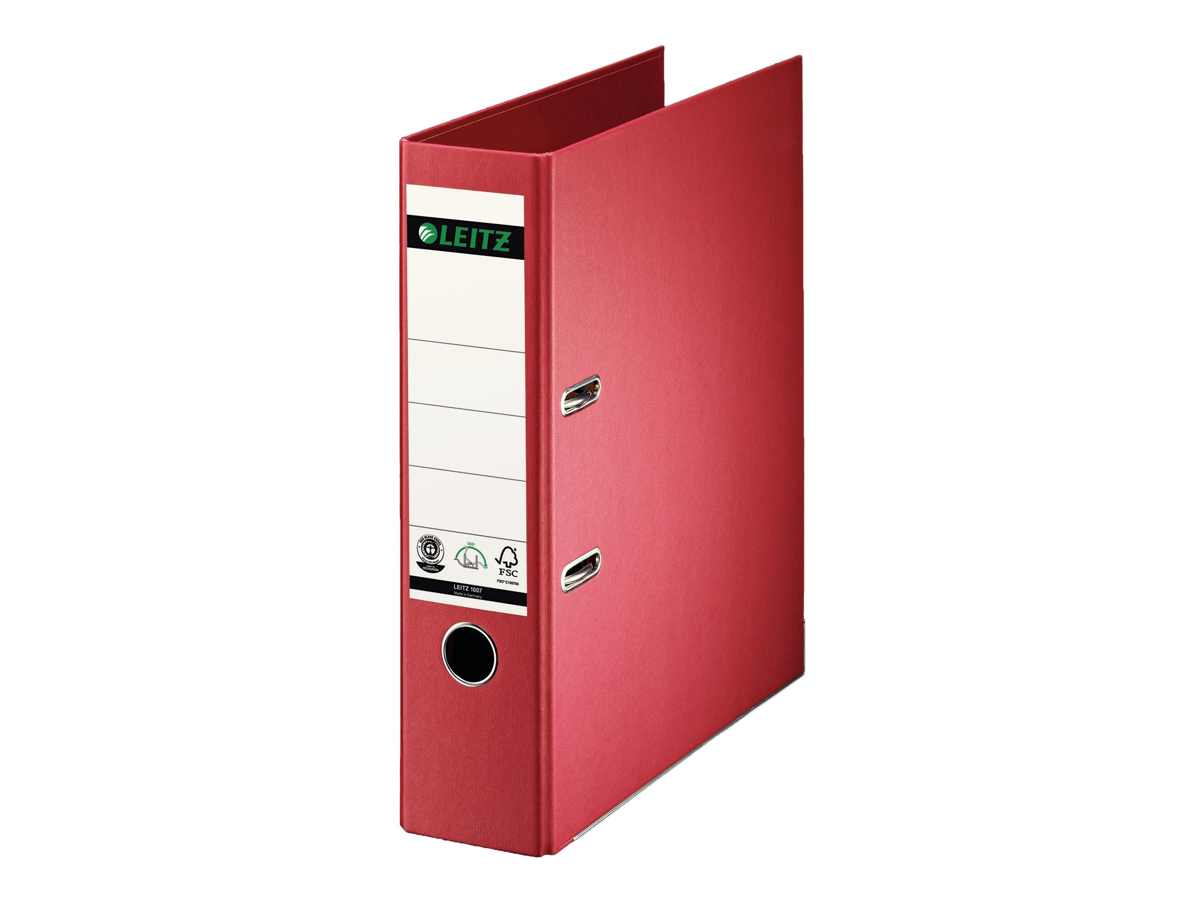 LEITZ 1007 Ordner rot Karton 8,0 cm DIN A4