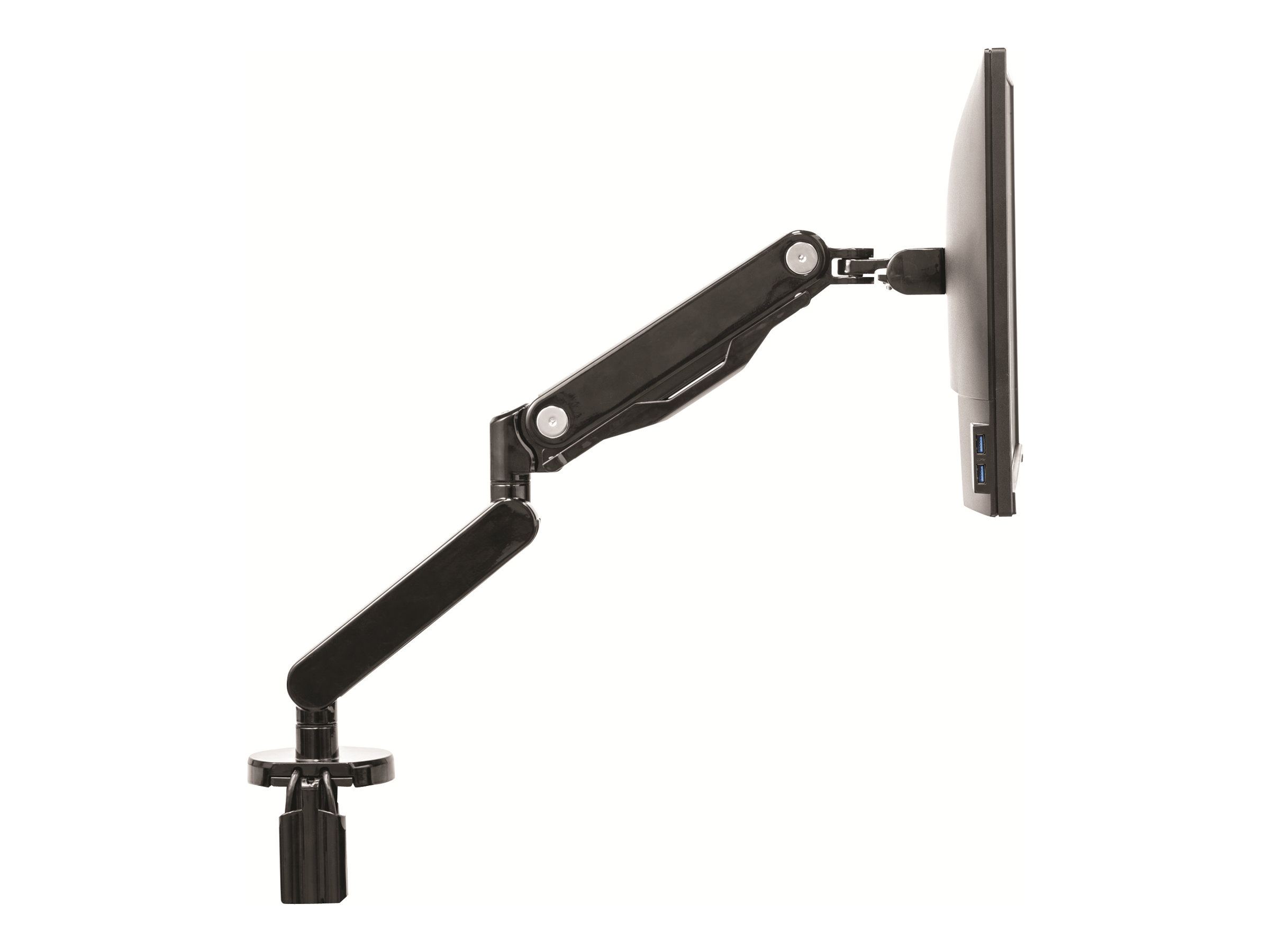 Fellowes Monitor-Halterung Platinum Series 8043301 schwarz fÃ¼r 1 Monitor, Tischklemme, Tischbohrung