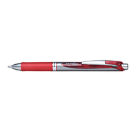 Pentel EnerGel BL80-BX Gelschreiber rot/silber 0,5 mm, Schreibfarbe: rot, 1 St. Pentel EnerGel BL80-BX Gelschreiber rot/silber 0,5 mm, Schreibfarbe: rot, 1 St.