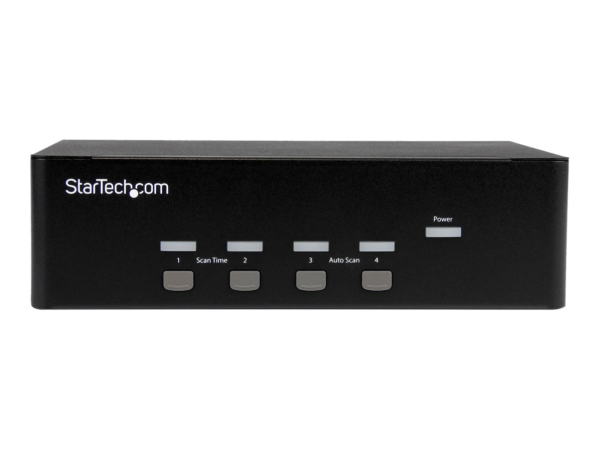 STARTECHCOM 4 Port KVM Switch mit DualVGA und 4fach USB Hub USB 20