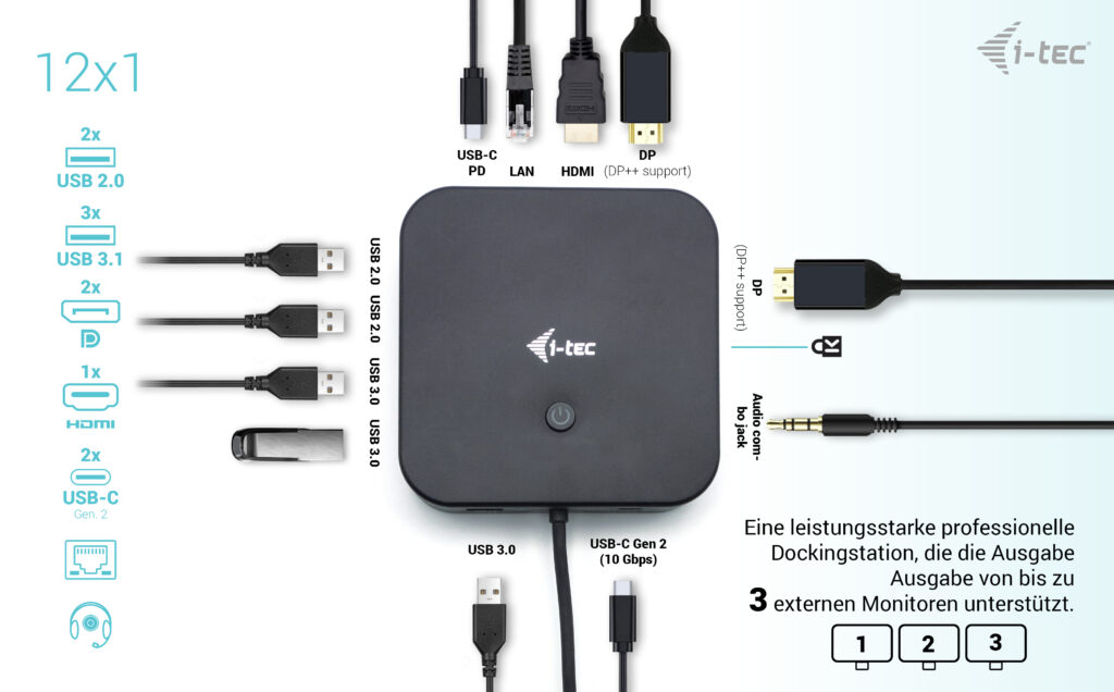 i-tec Dockingstation USB-C / Thunderbolt 3 / USB 4