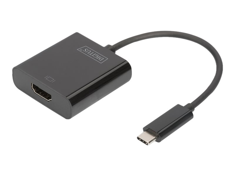 DIGITUS USB Type-C™ 4K HDMI Grafik-Adapter, 15.0cm, schwarz
