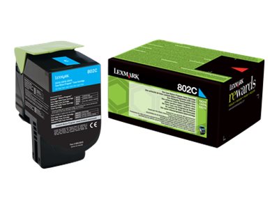 80C20C0 LEXMARK CX Toner cyan return 80C20C0 LEXMARK CX Toner cyan return