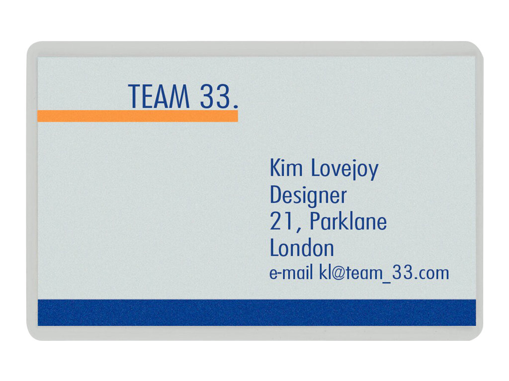 100 LEITZ Laminierfolien glaenzend fuer Kreditkartenformat 125 micron