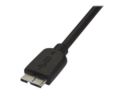 StarTech.com 50cm schlankes SuperSpeed USB 3.0 A auf Micro B Kabel - St/St - USB 3.0 Anschlusskabel - Schwarz - USB-Kabel - 50 cm