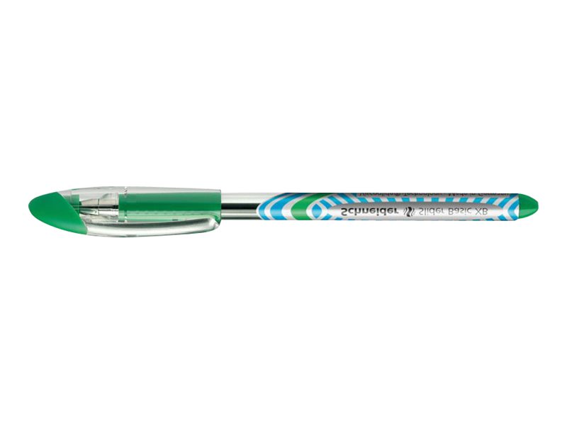 Schneider Kugelschreiber Slider Basic XB grüntransparent, Schreibfarbe grün, 10 St
