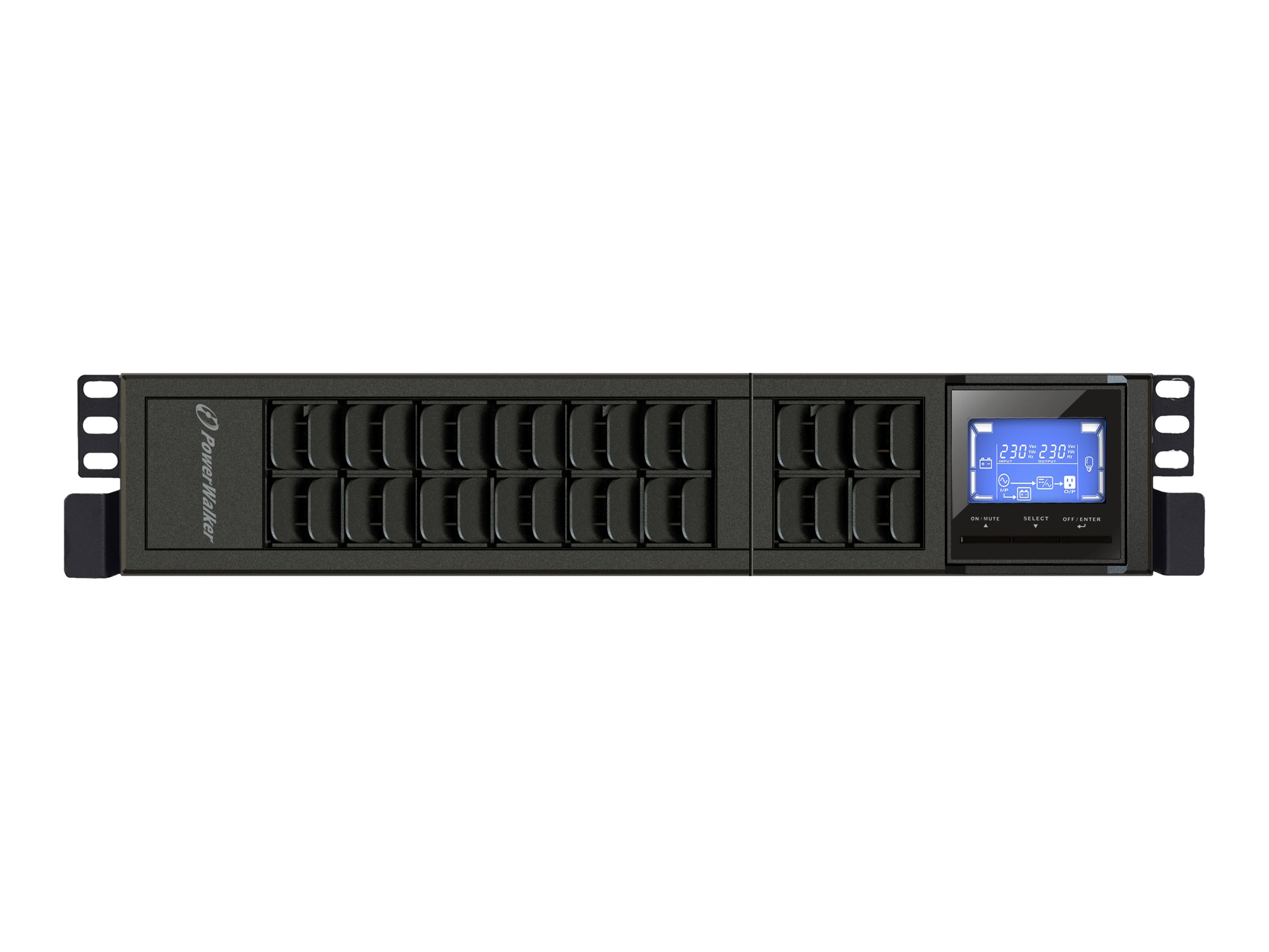 POWERWALKER VFI 3000 CRM LCD 3000VA / 2400W Online USV Tower/Rack Doppelwandler SNMP Slot