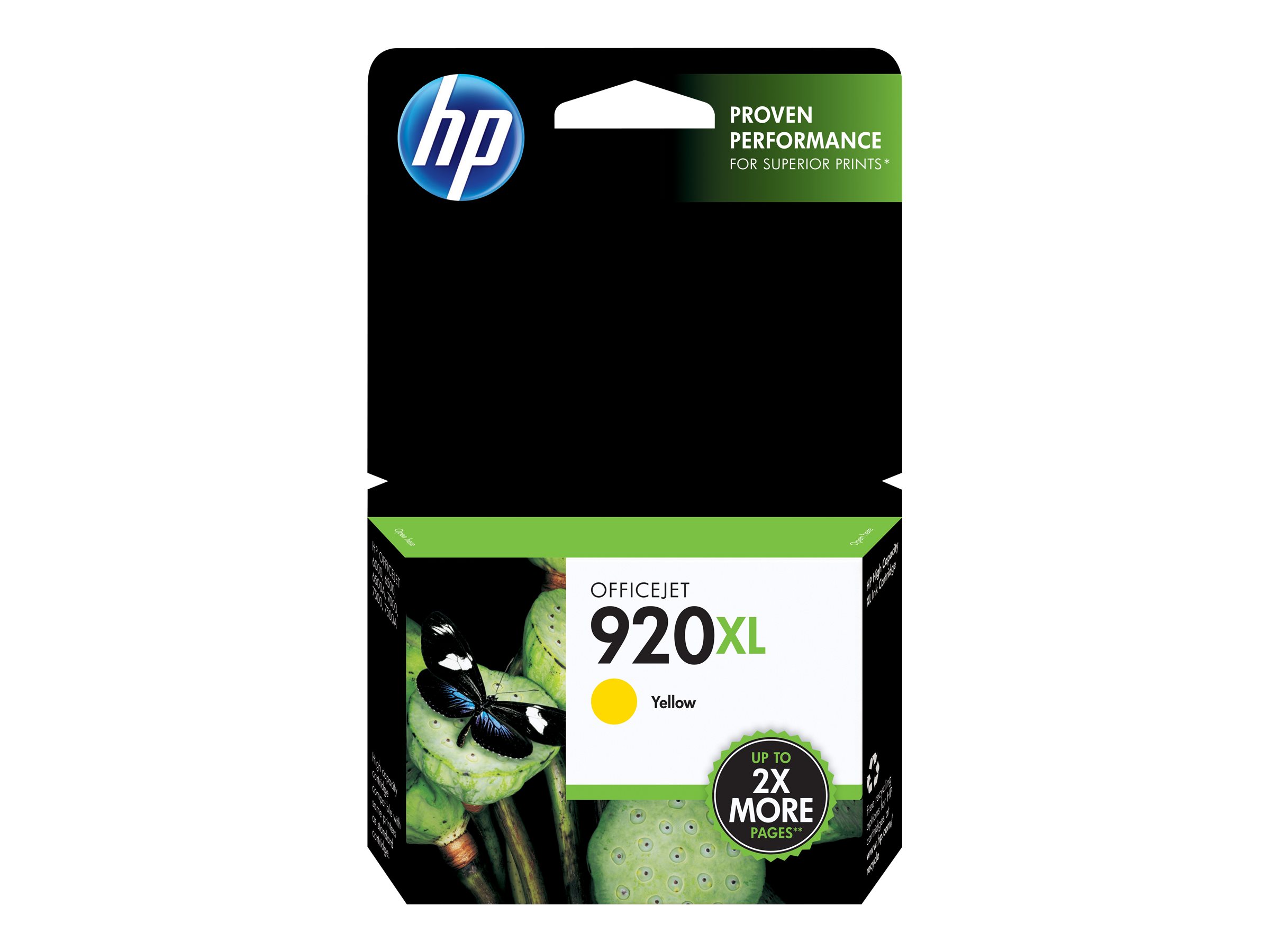 HP 920XL original Ink cartridge CD974AE BGX yellow high capacity 700 pages 1-pack HP 920XL original Ink cartridge CD974AE BGX yellow high capacity 700 pages 1-pack
