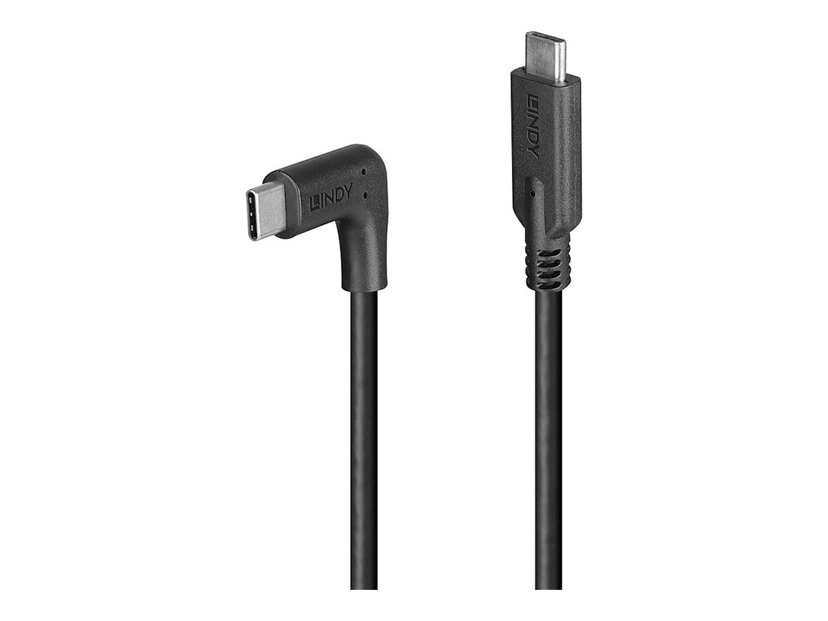 LINDY 1m USB 3.2 Typ C Kabel 90 gewinkelt LINDY 1m USB 3.2 Typ C Kabel 90 gewinkelt