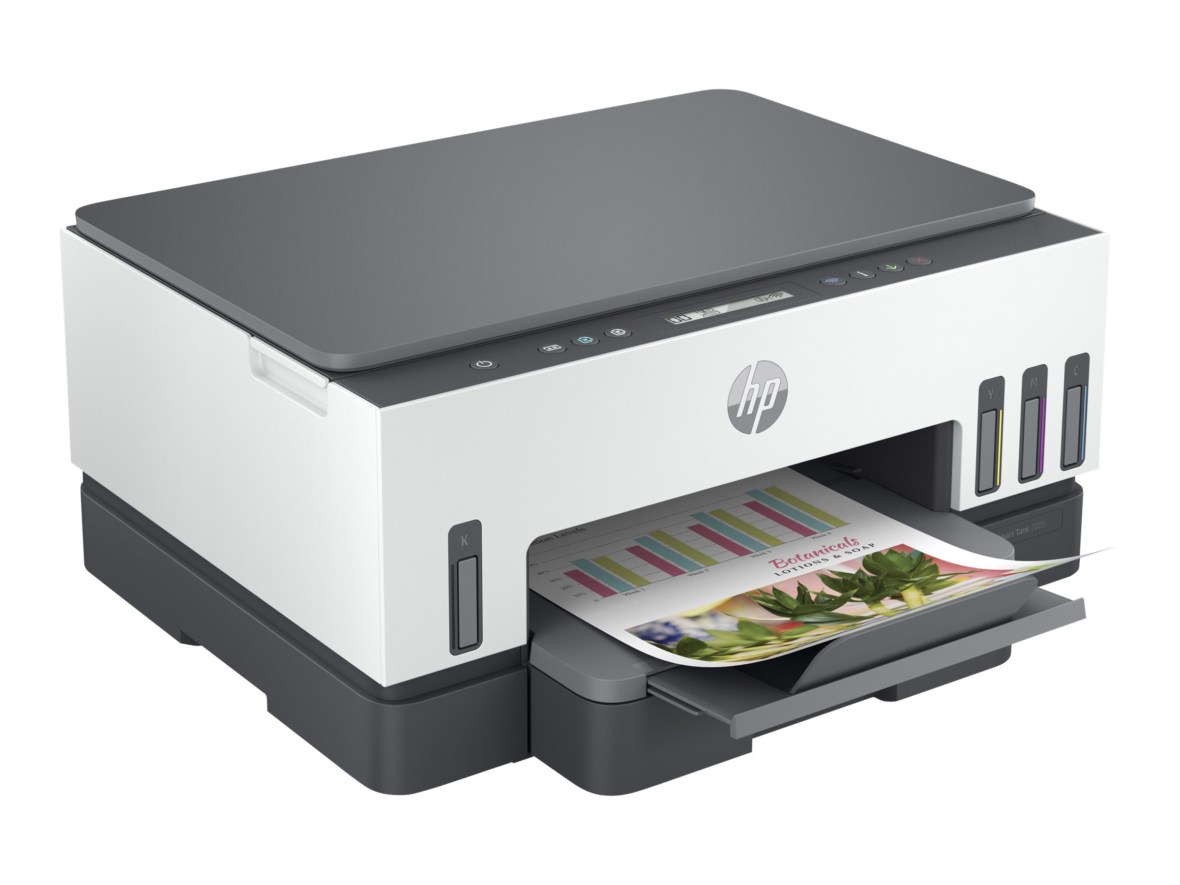 HP Smart Tank 7005 3 in 1 Tintenstrahl-Multifunktionsdrucker grau