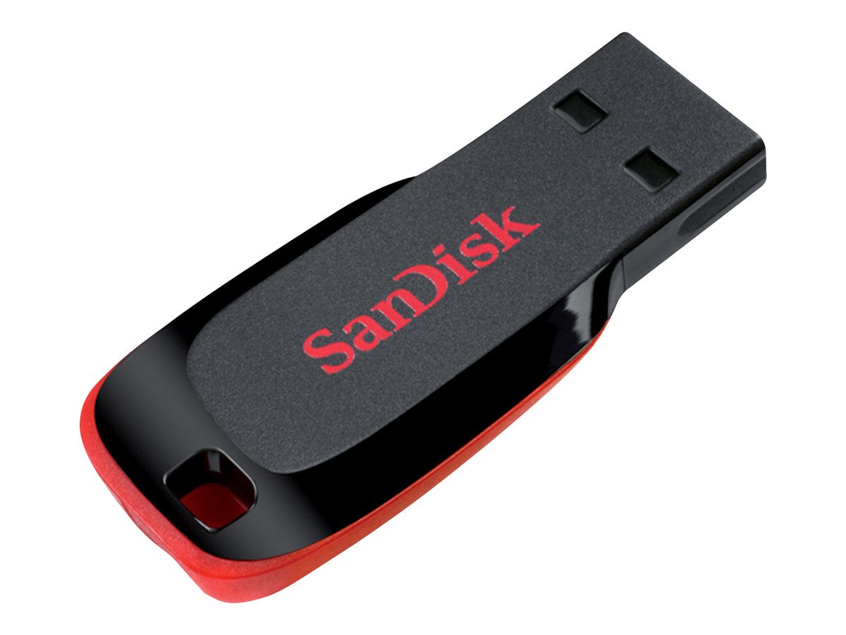 SanDisk USB-Stick Cruzer Blade schwarz, rot 128 GB