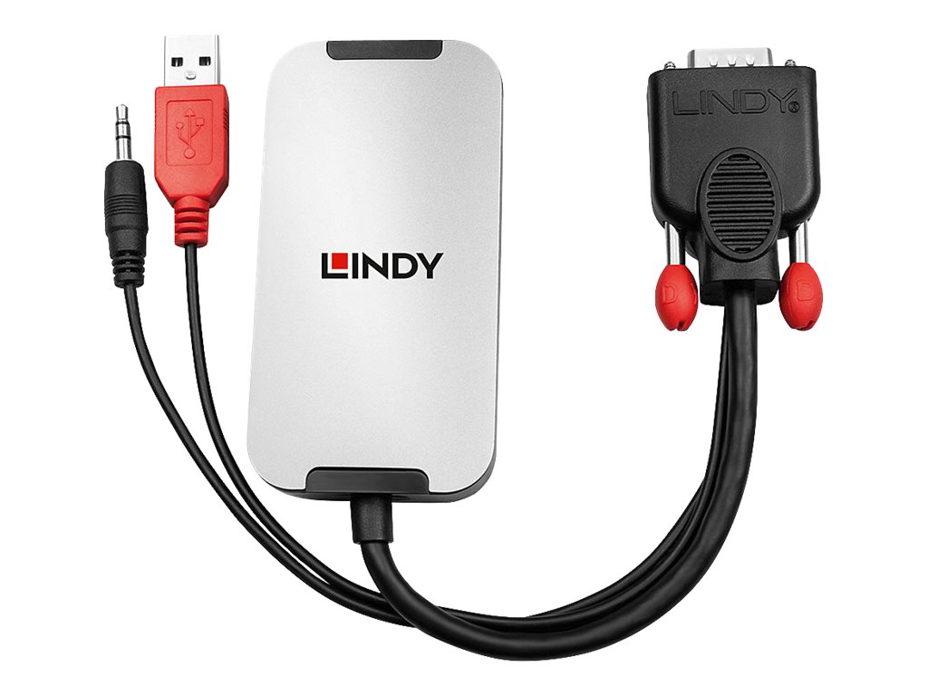 LINDY VGA auf DisplayPort 1.2 Konverter mit Audio LINDY VGA auf DisplayPort 1.2 Konverter mit Audio