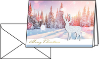 10 SIGEL Weihnachtskarten Snow Deer DIN A6