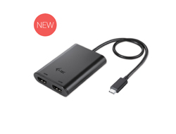 I-TEC USB C auf Dual HDMI Port VideoAdapter 2x HDMI Port 4K Ultra HD kompatibel mit Thunderbolt 3