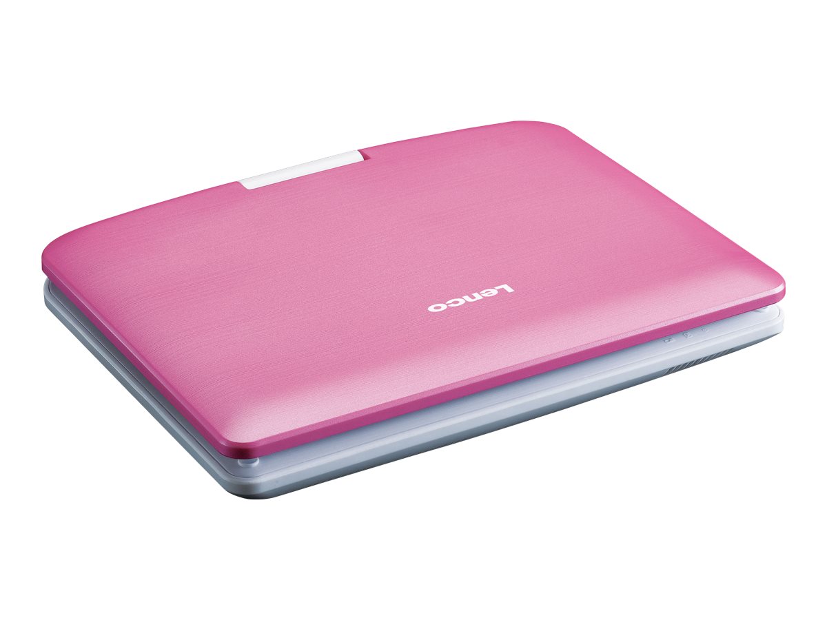 Lenco DVP-910 9 DVD-Player mit USB & KfZ-Halterung (Pink)