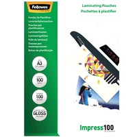 Fellowes Impress100 Laminierfolien glaenzend fuer A3 100 micron, 100 St